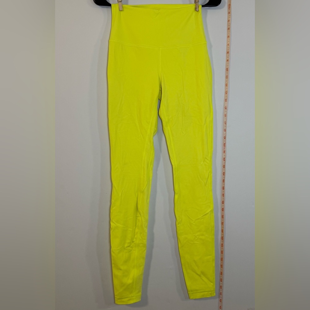 Lululemon Women’s Wunder Under HR Bright Yellow High-Waisted Leggings